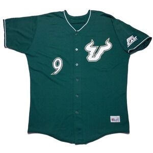 Vintage 2000s South Florida USF Bulls Baseball Jersey Speedline Game Worn 44 XL